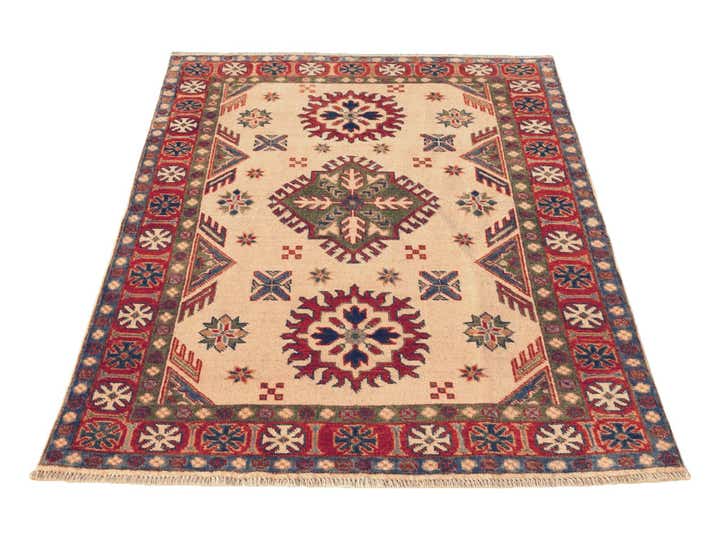 3' 3 x 4' 8 Hand Knotted Kazak Rug