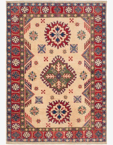 3' 3 x 4' 8 Hand Knotted Kazak Rug