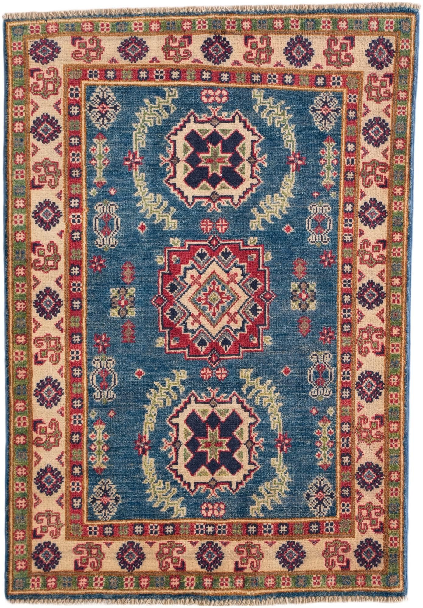 2' 10 x 4' 1 Hand Knotted Kazak Rug