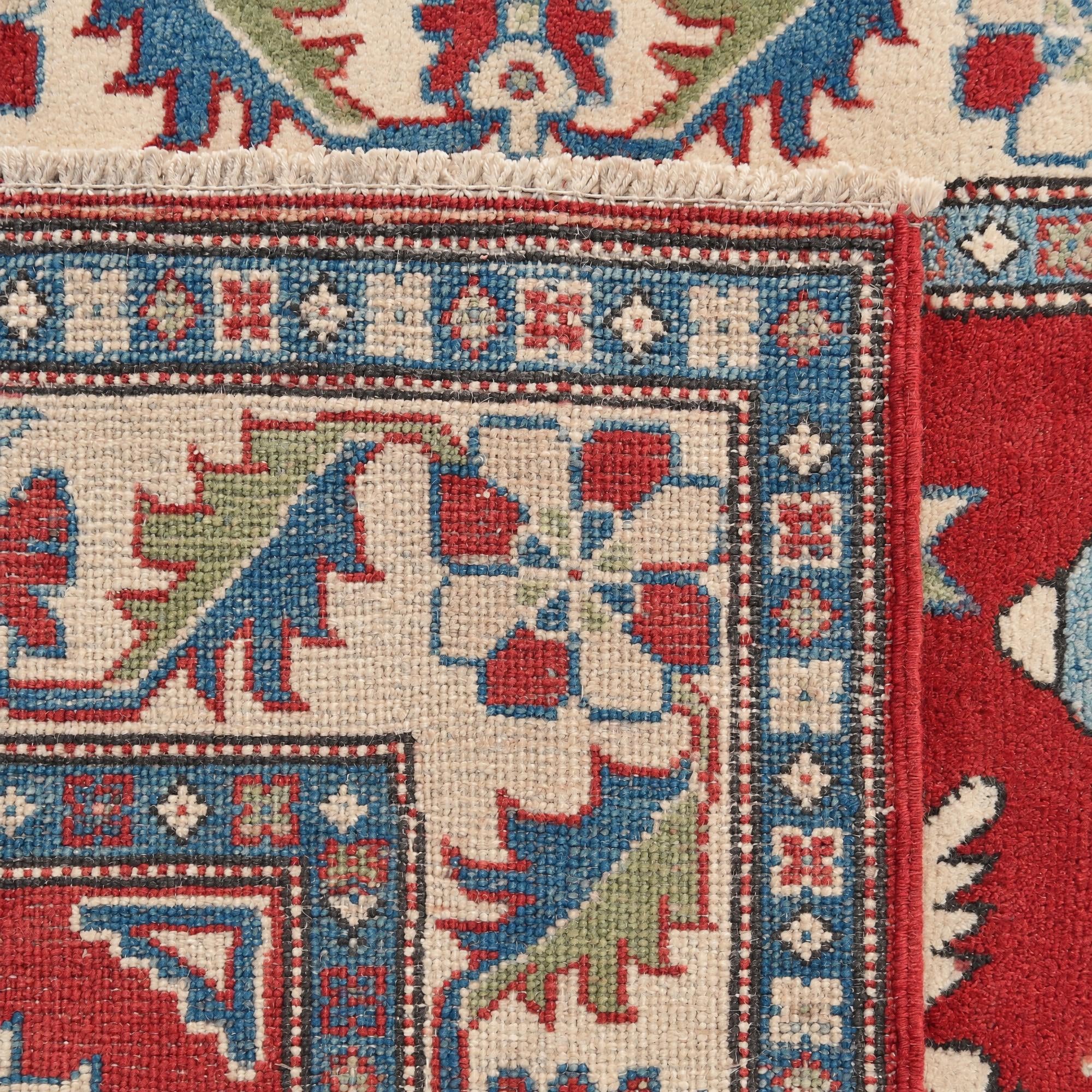 100cm x 145cm Hand Knotted Kazak Rug