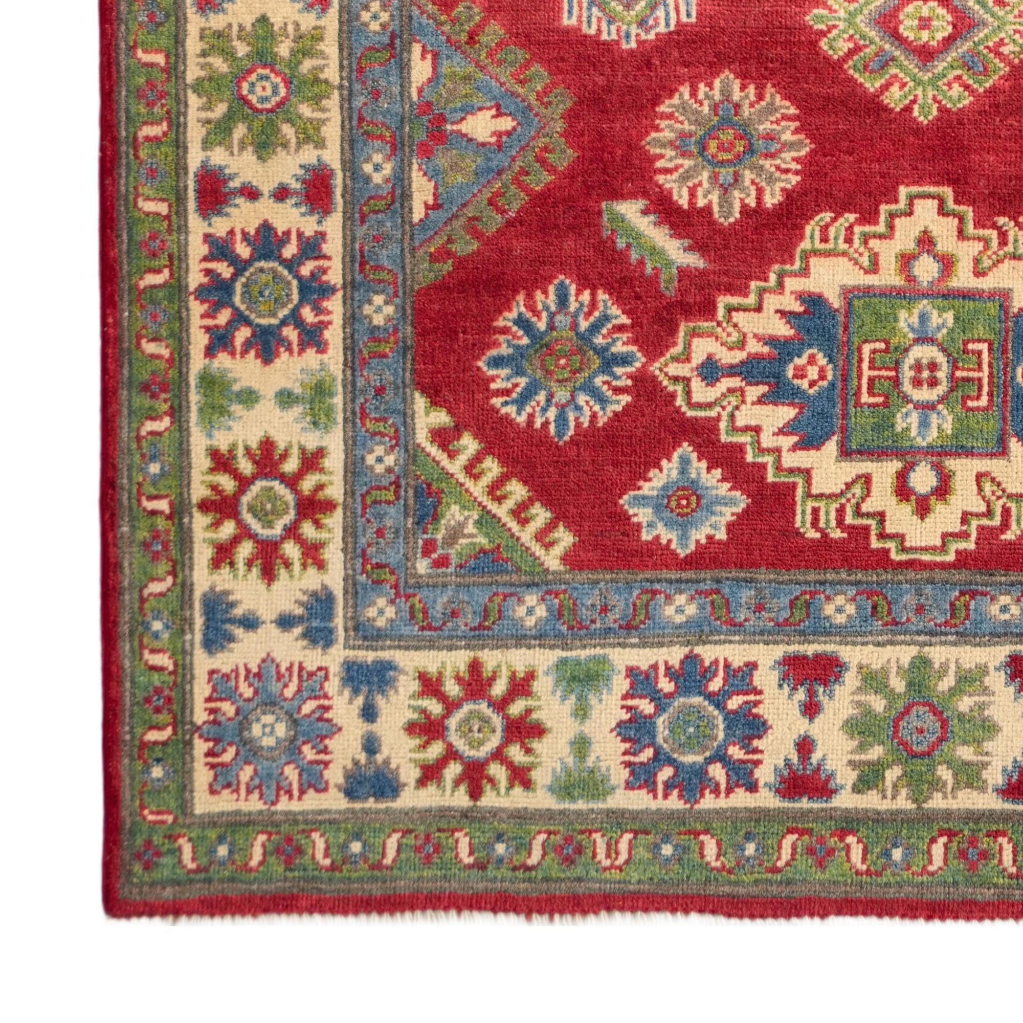 Detail image 7 of 10: 4' x 6' Hand Knotted Kazak Rug