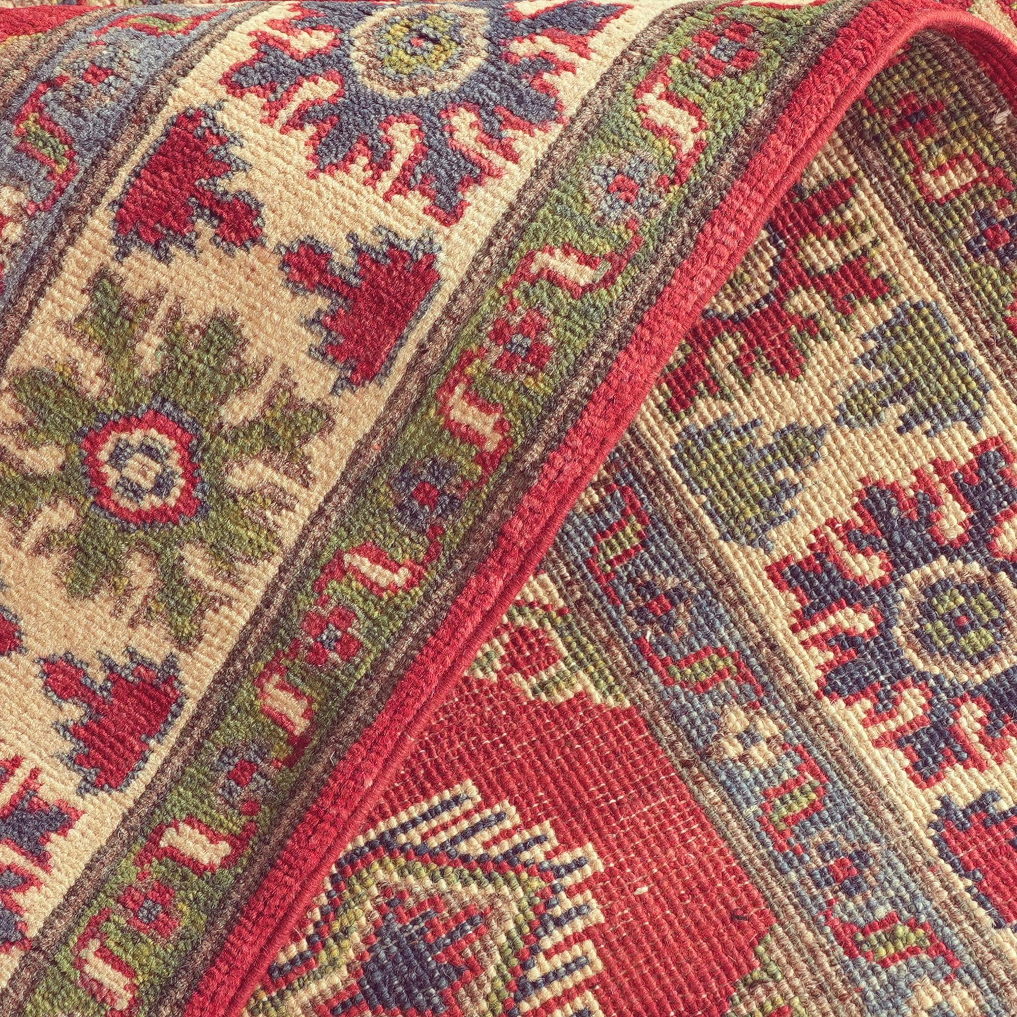 Detail image 8 of 10: 4' x 6' Hand Knotted Kazak Rug