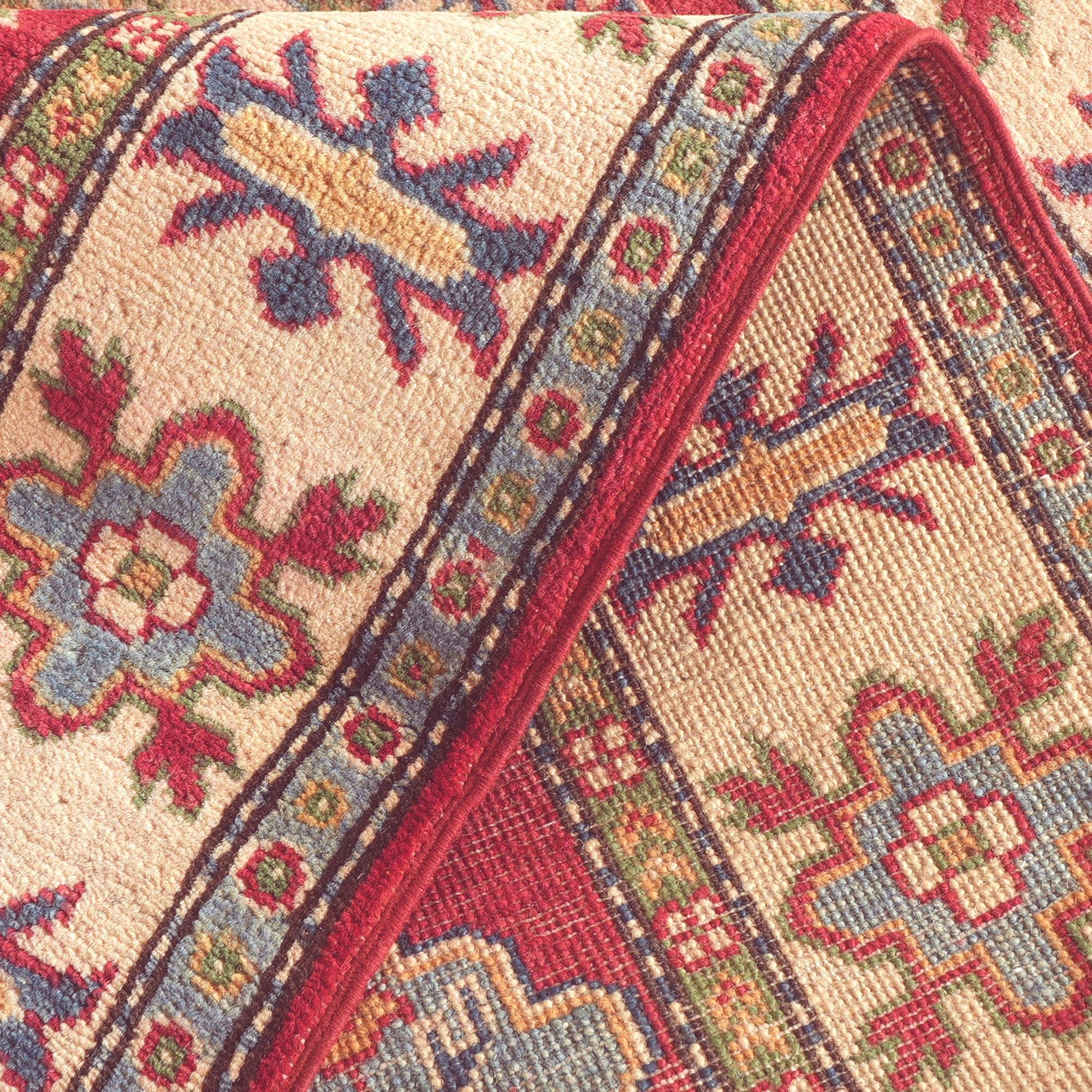 Detail image 8 of 10: 3' 11 x 5' 8 Hand Knotted Kazak Rug