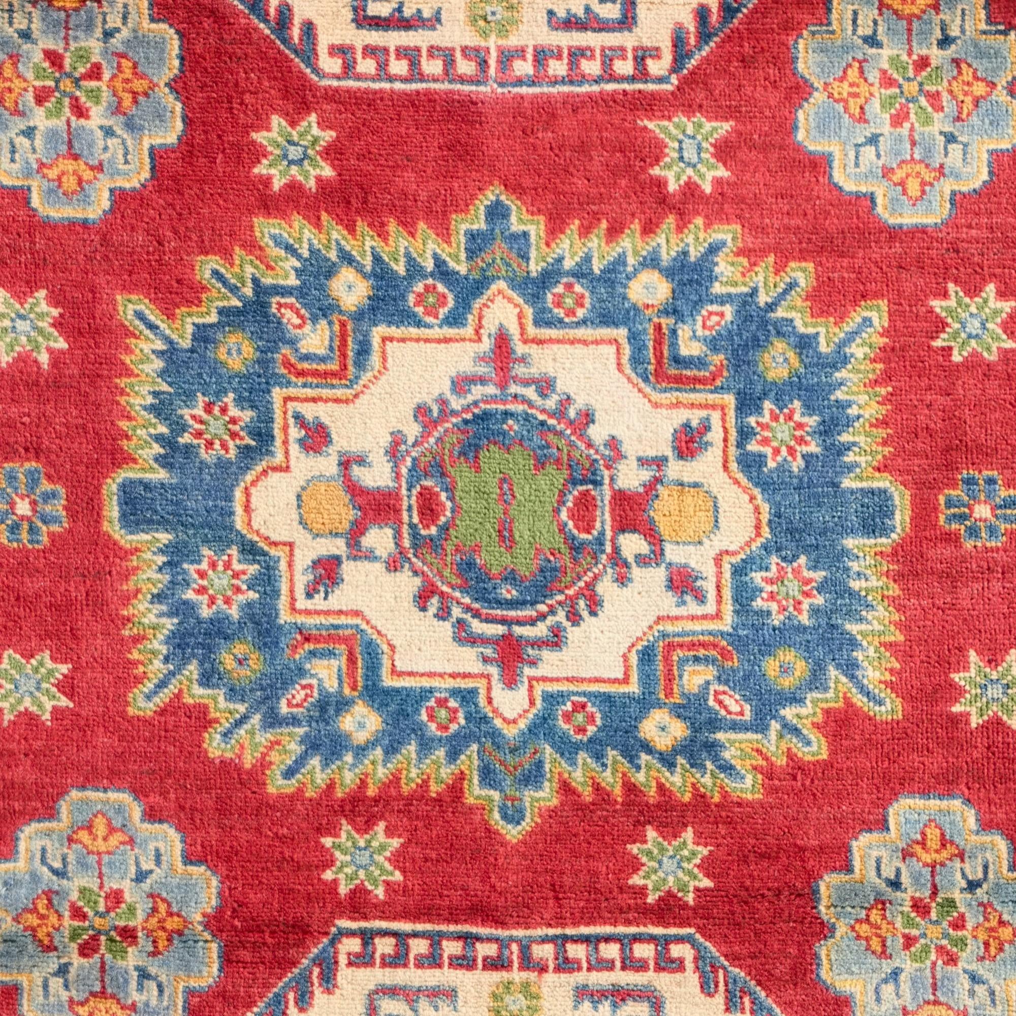 Detail image 10 of 10: 3' 11 x 5' 8 Hand Knotted Kazak Rug