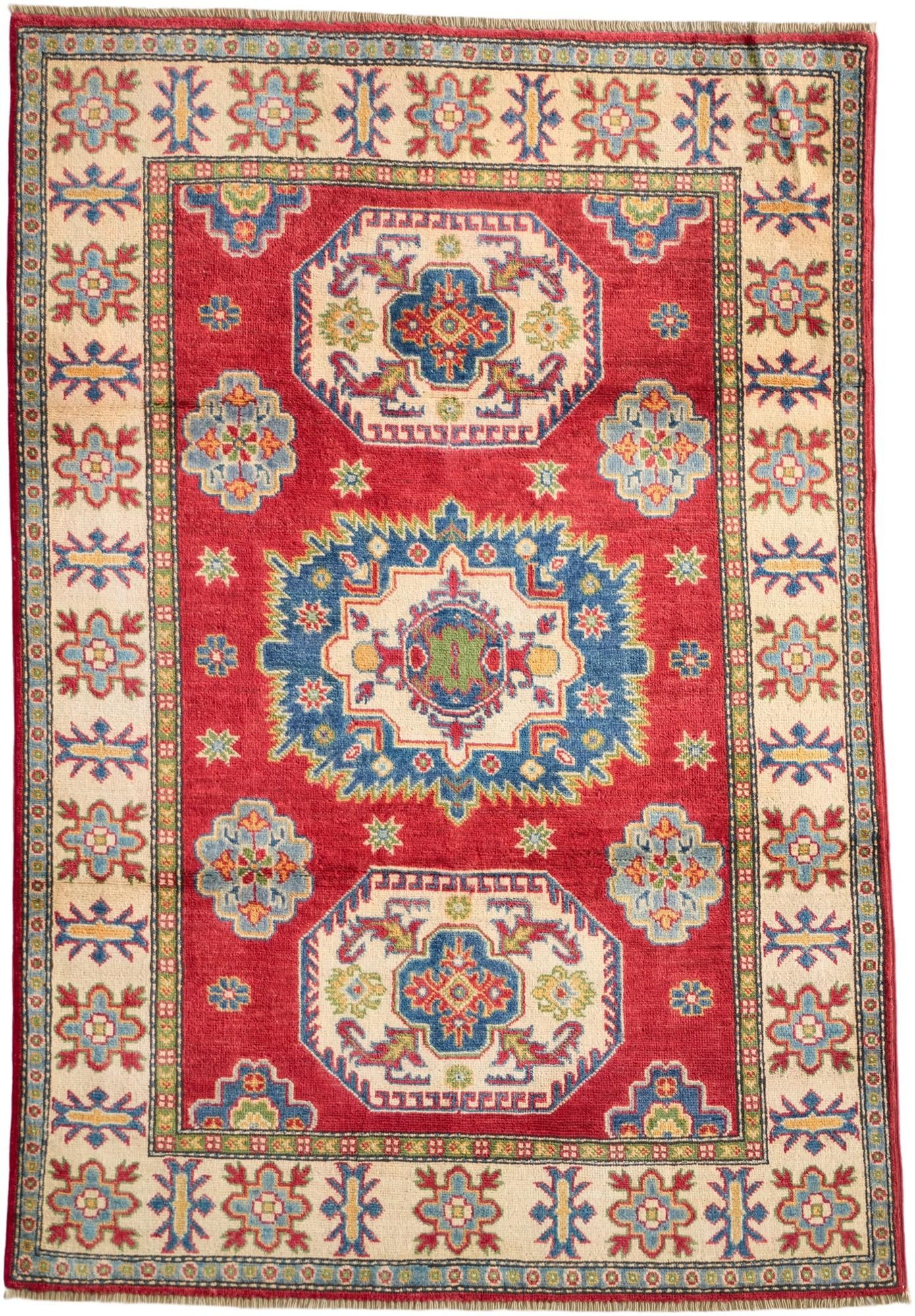 Detail image 2 of 10: 3' 11 x 5' 8 Hand Knotted Kazak Rug