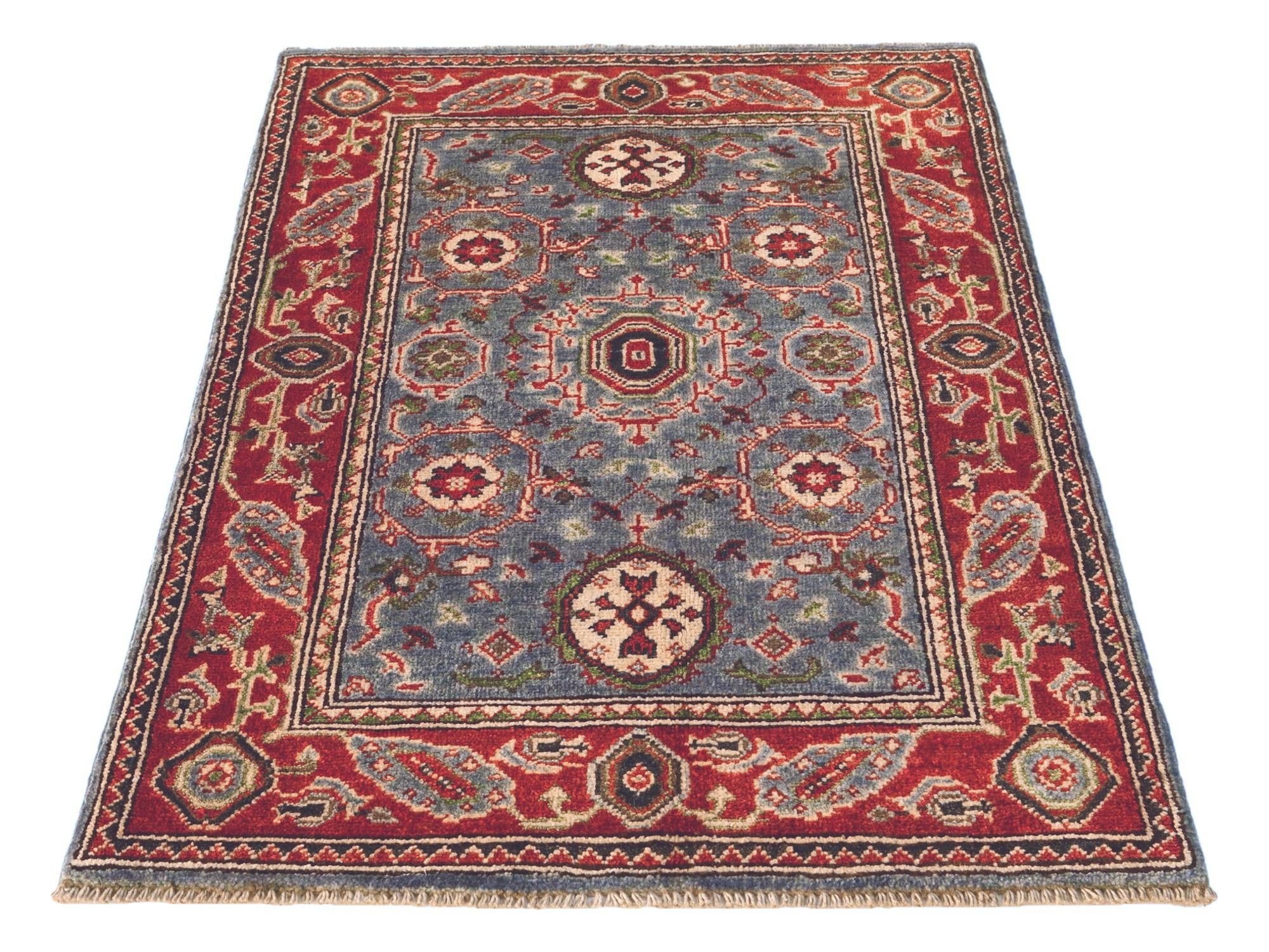 2' 9 x 3' 11 Hand Knotted Kazak Rug