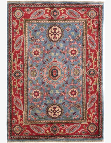 2' 9 x 3' 11 Hand Knotted Kazak Rug