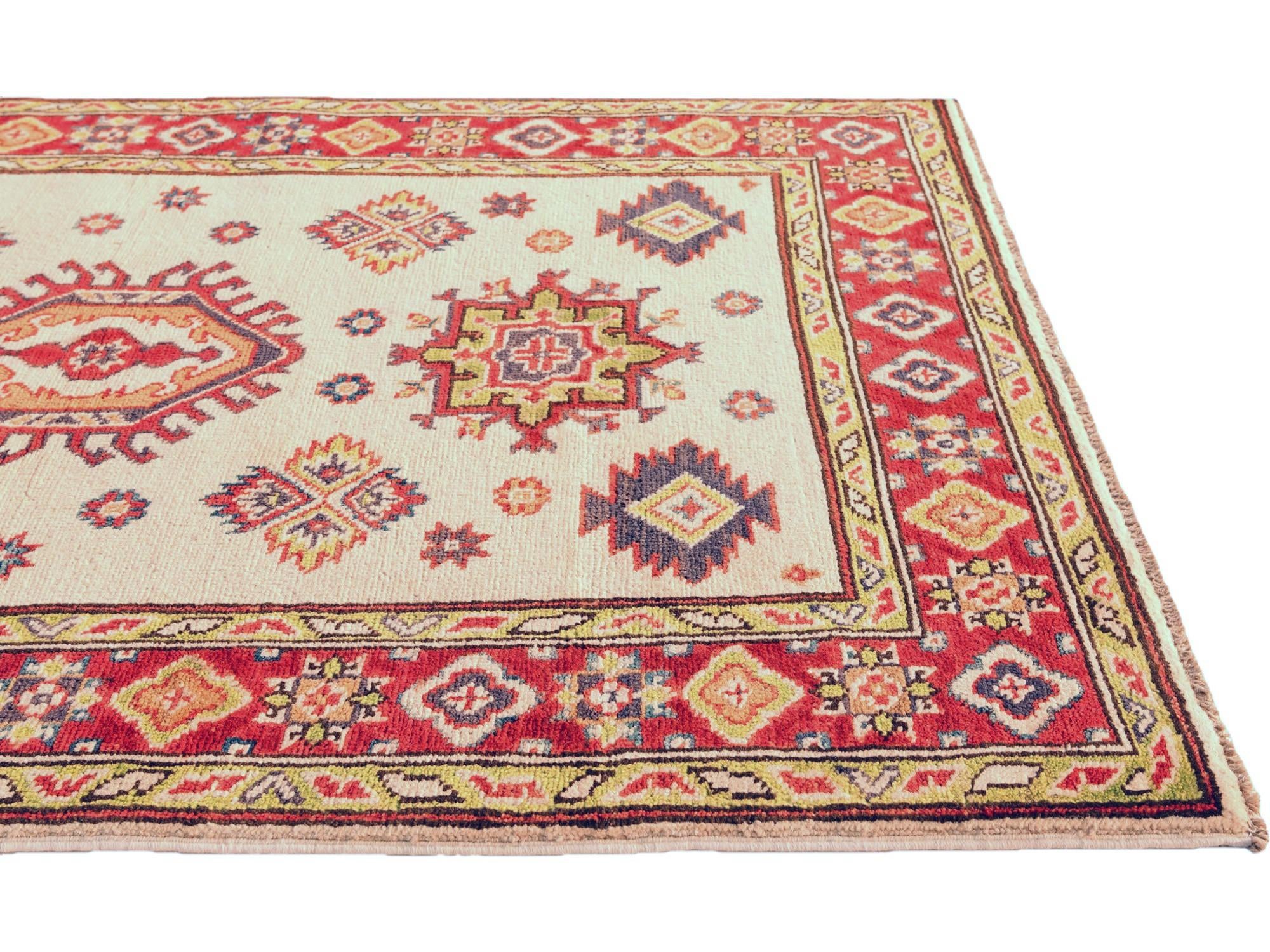 3' 2 x 4' 8 Hand Knotted Kazak Rug