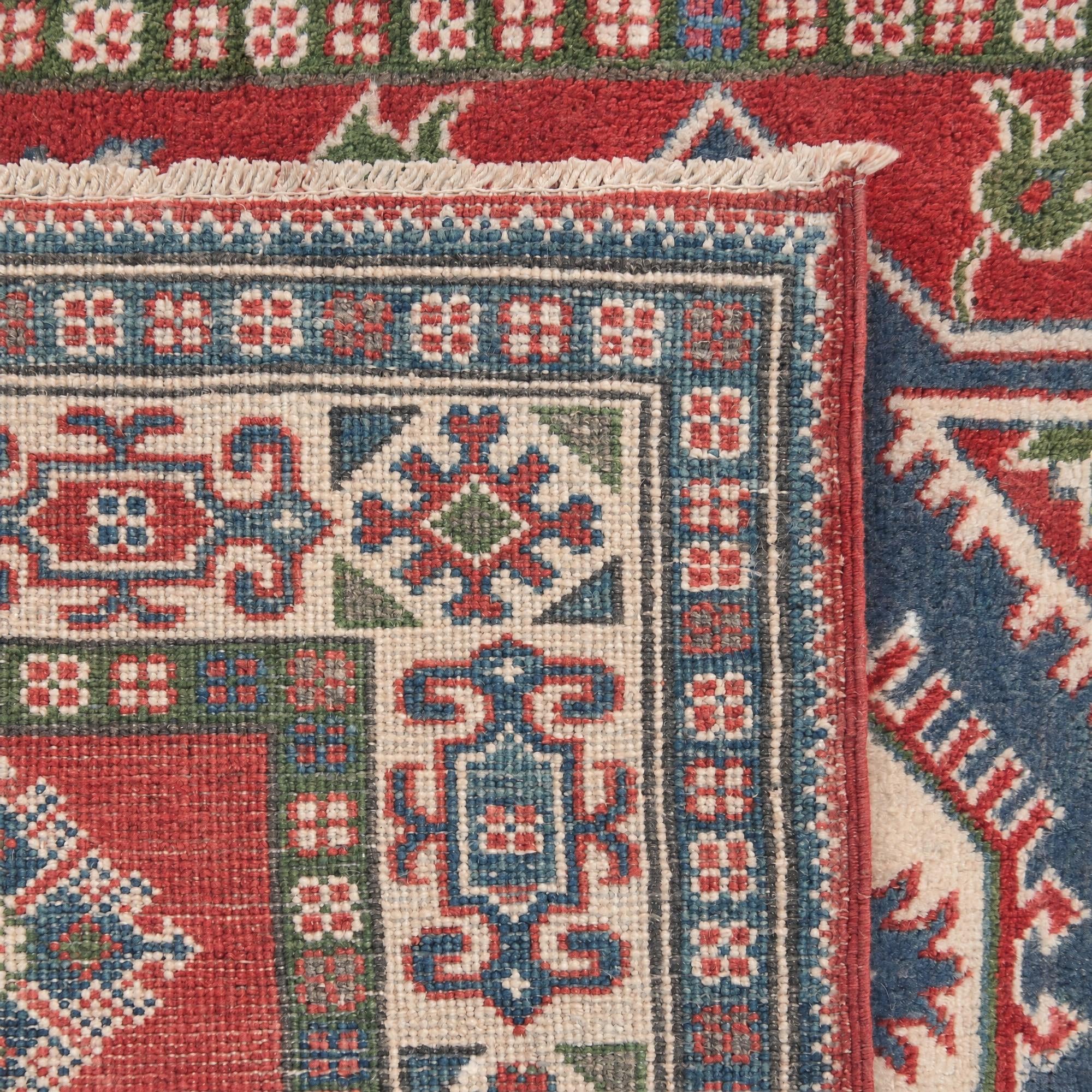 3' 3 x 4' 11 Hand Knotted Kazak Rug