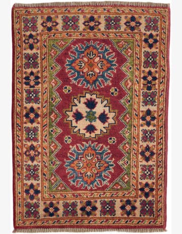 1' 11 x 2' 10 Hand Knotted Kazak Rug