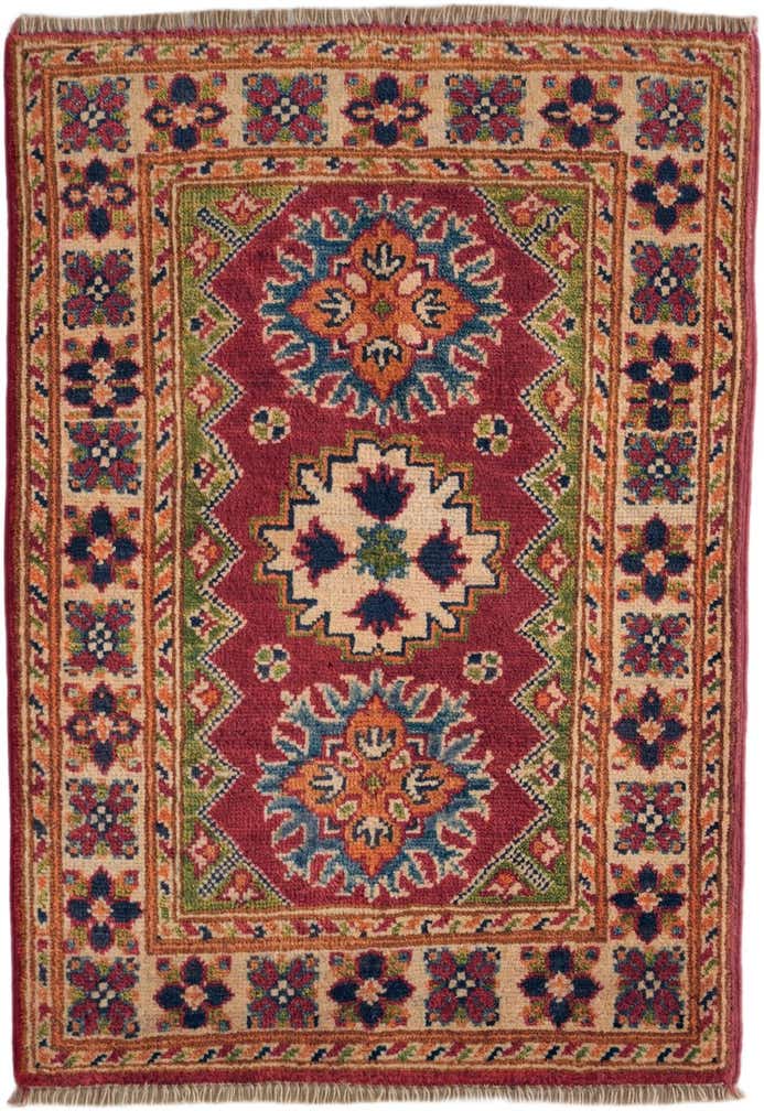 1' 11 x 2' 10 Hand Knotted Kazak Rug