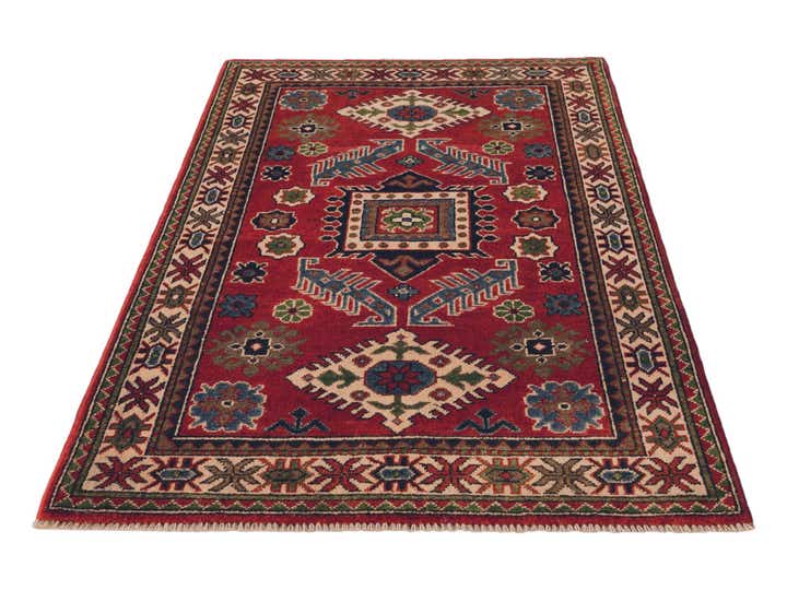 3' 1 x 4' 11 Hand Knotted Kazak Rug