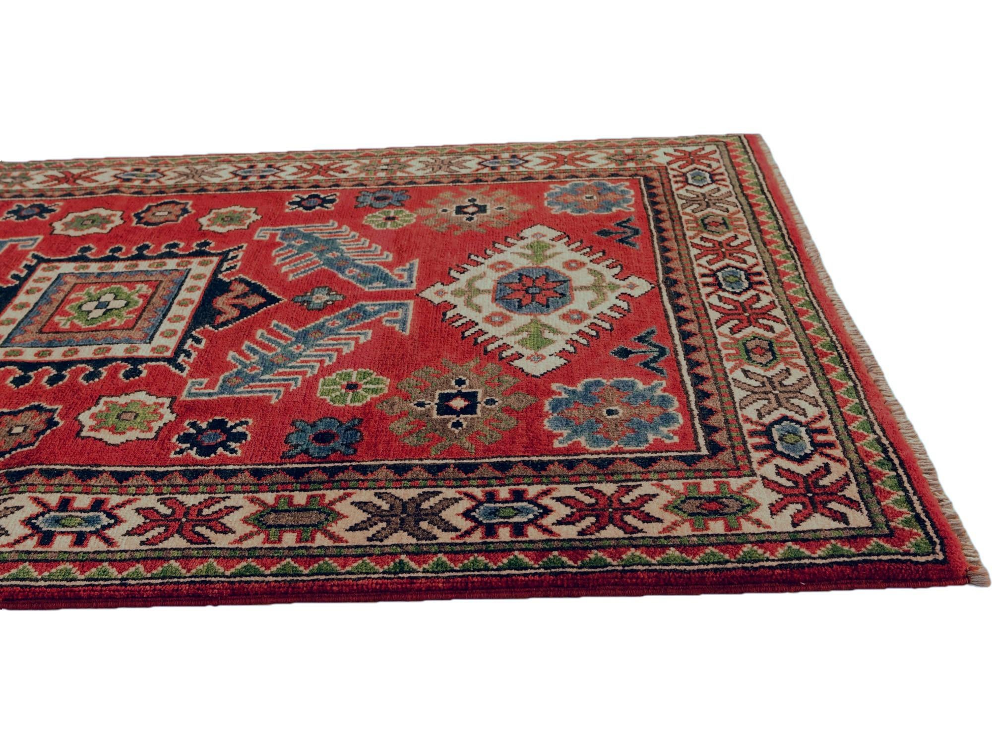3' 1 x 4' 11 Hand Knotted Kazak Rug