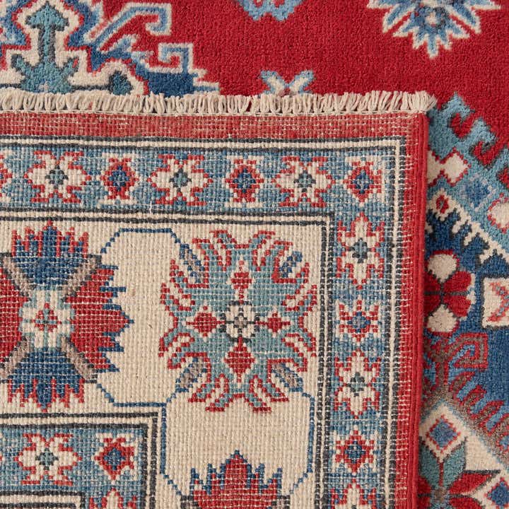 150cm x 210cm anudado a mano Kazak Alfombra