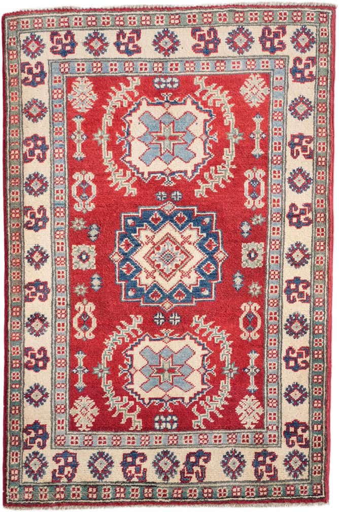 2' 9 x 4' 2 Hand Knotted Kazak Rug