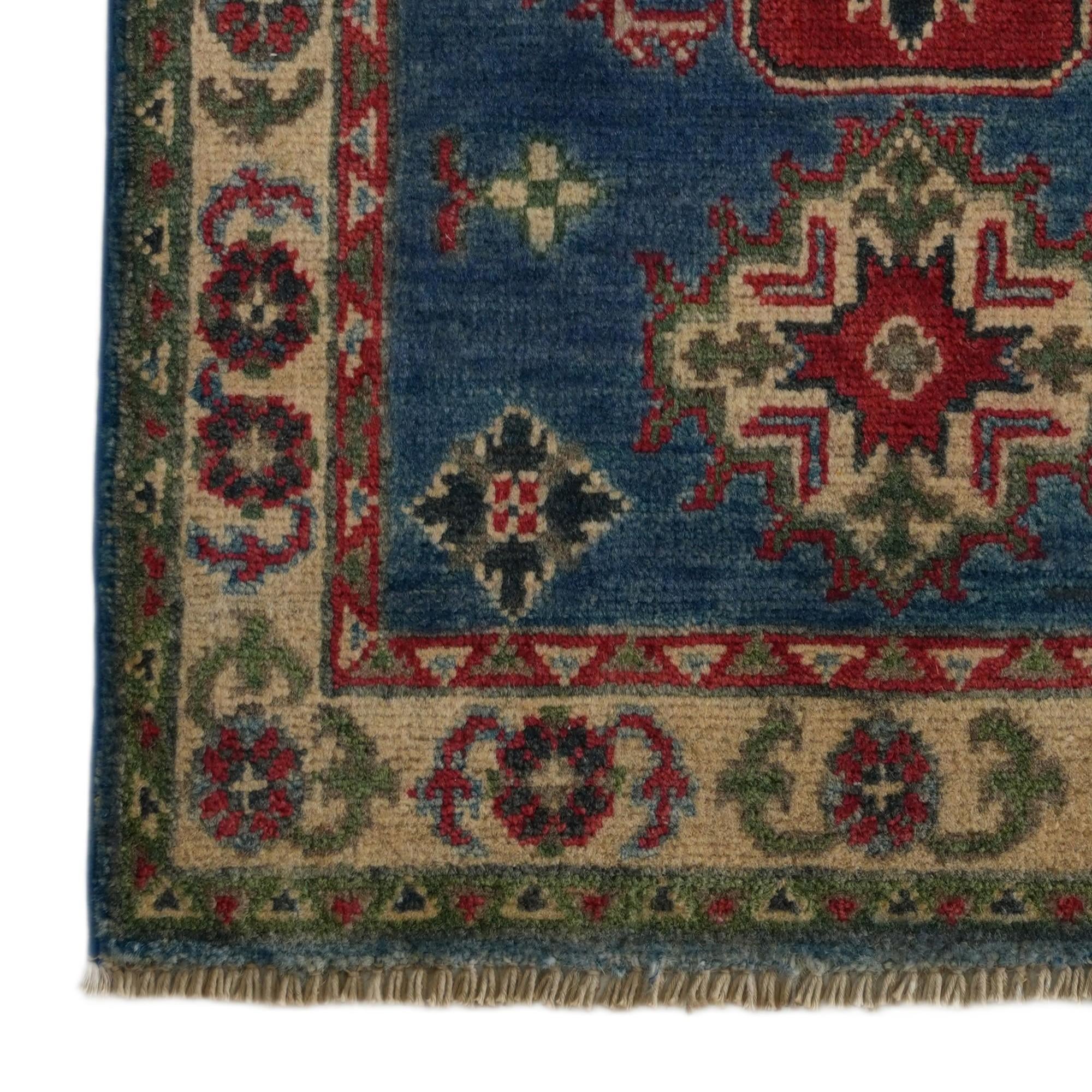 60cm x 95cm Hand Knotted Kazak Rug