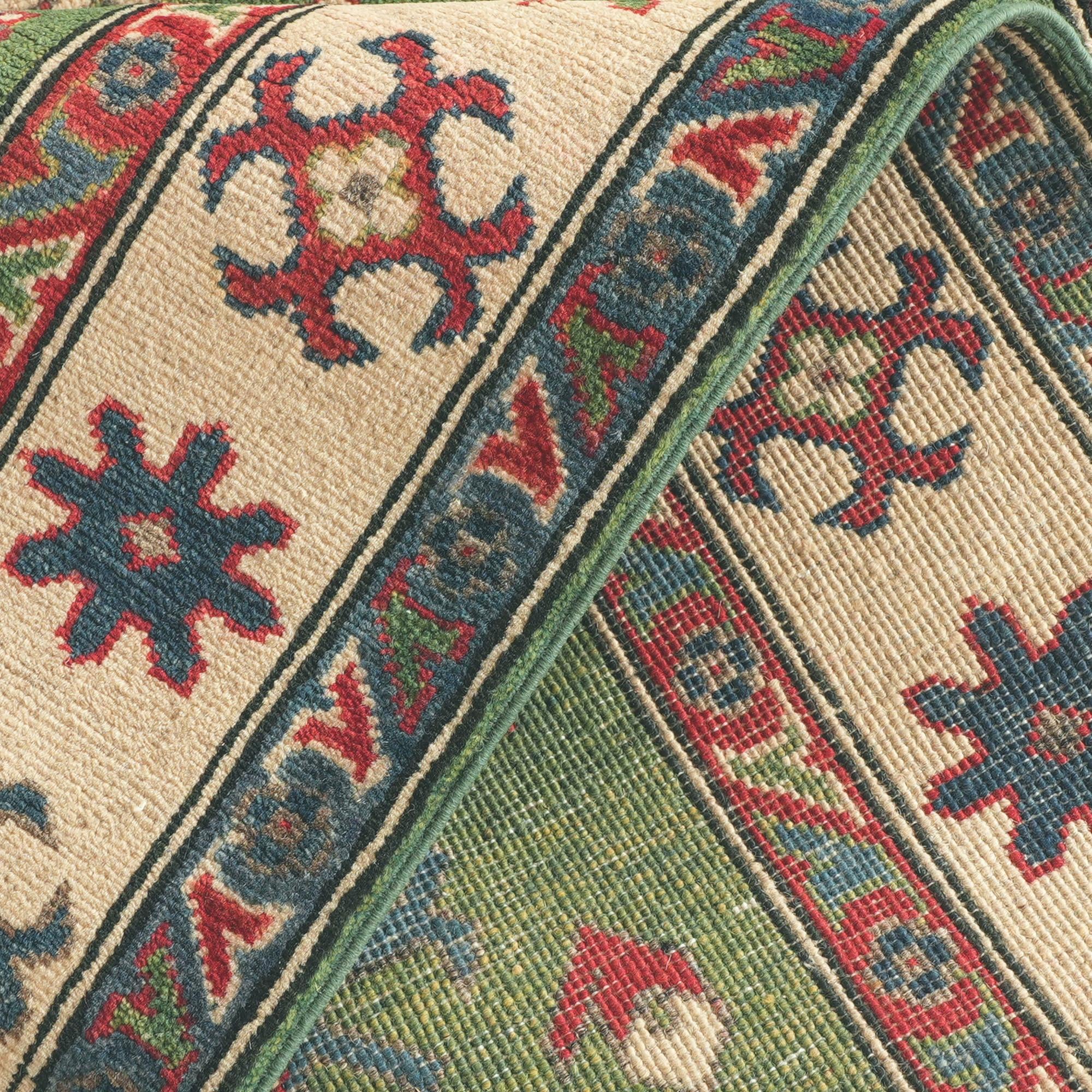 Detail image 9 of 12: 4' 1 x 5' 10 Hand Knotted Kazak Rug