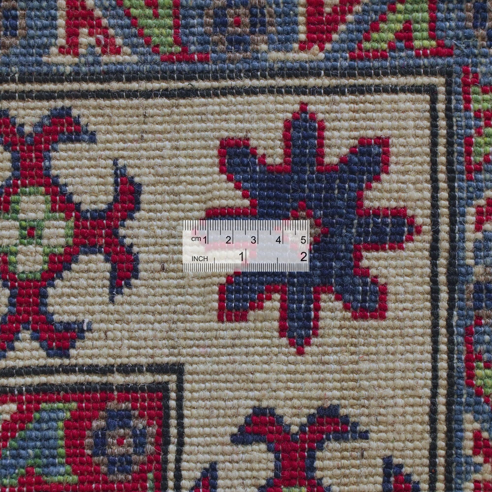Detail image 10 of 12: 4' 1 x 5' 10 Hand Knotted Kazak Rug