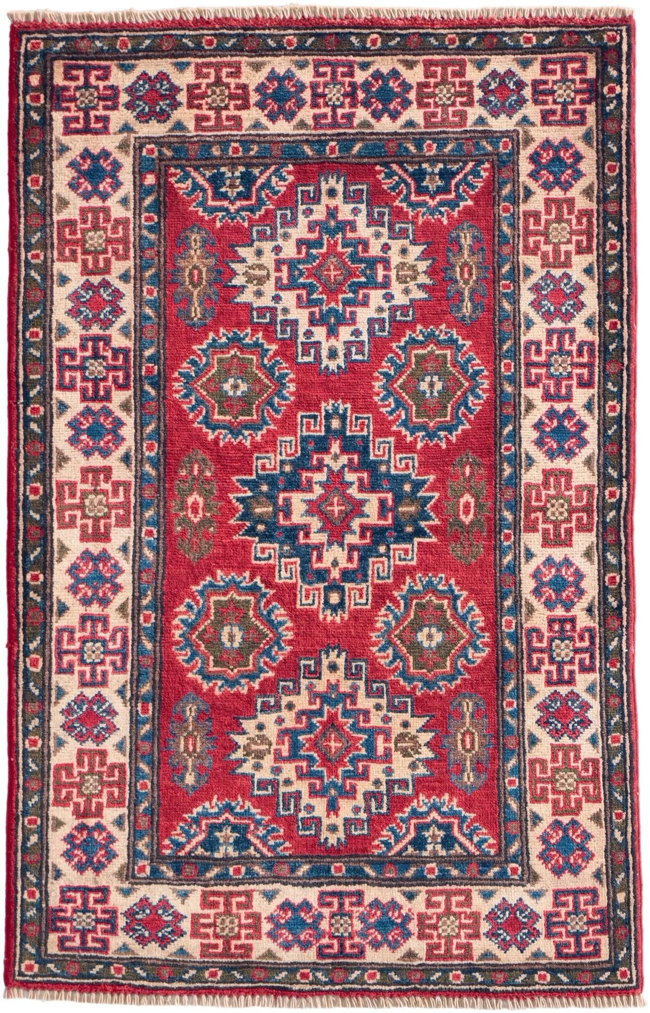2' 7 x 4' 1 Hand Knotted Kazak Rug