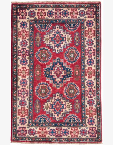 2' 7 x 4' 1 Hand Knotted Kazak Rug