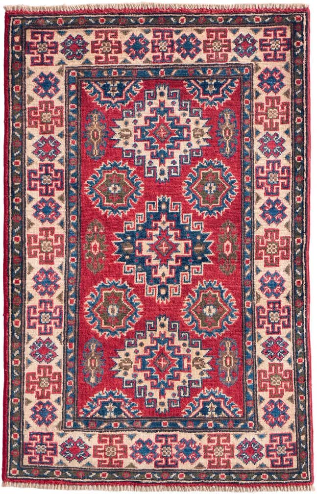 2' 7 x 4' 1 Hand Knotted Kazak Rug