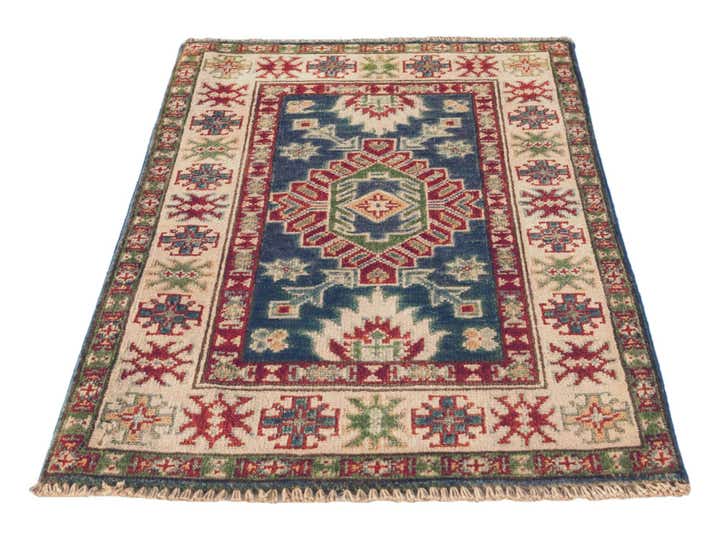 2' x 3' Hand Knotted Kazak Rug