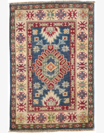 2' x 3' Hand Knotted Kazak Rug
