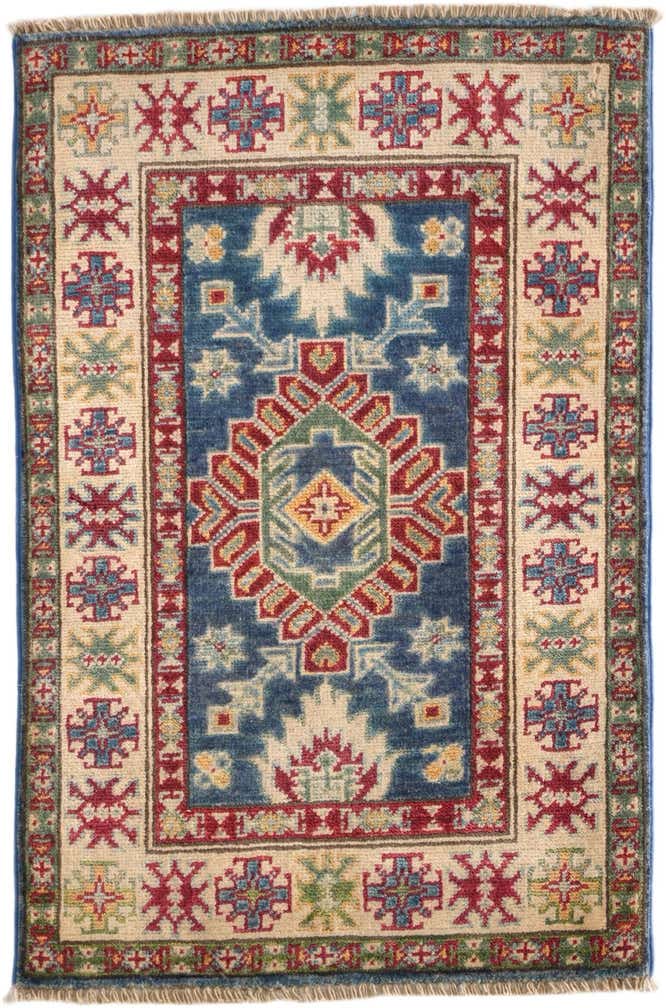 2' x 3' Hand Knotted Kazak Rug