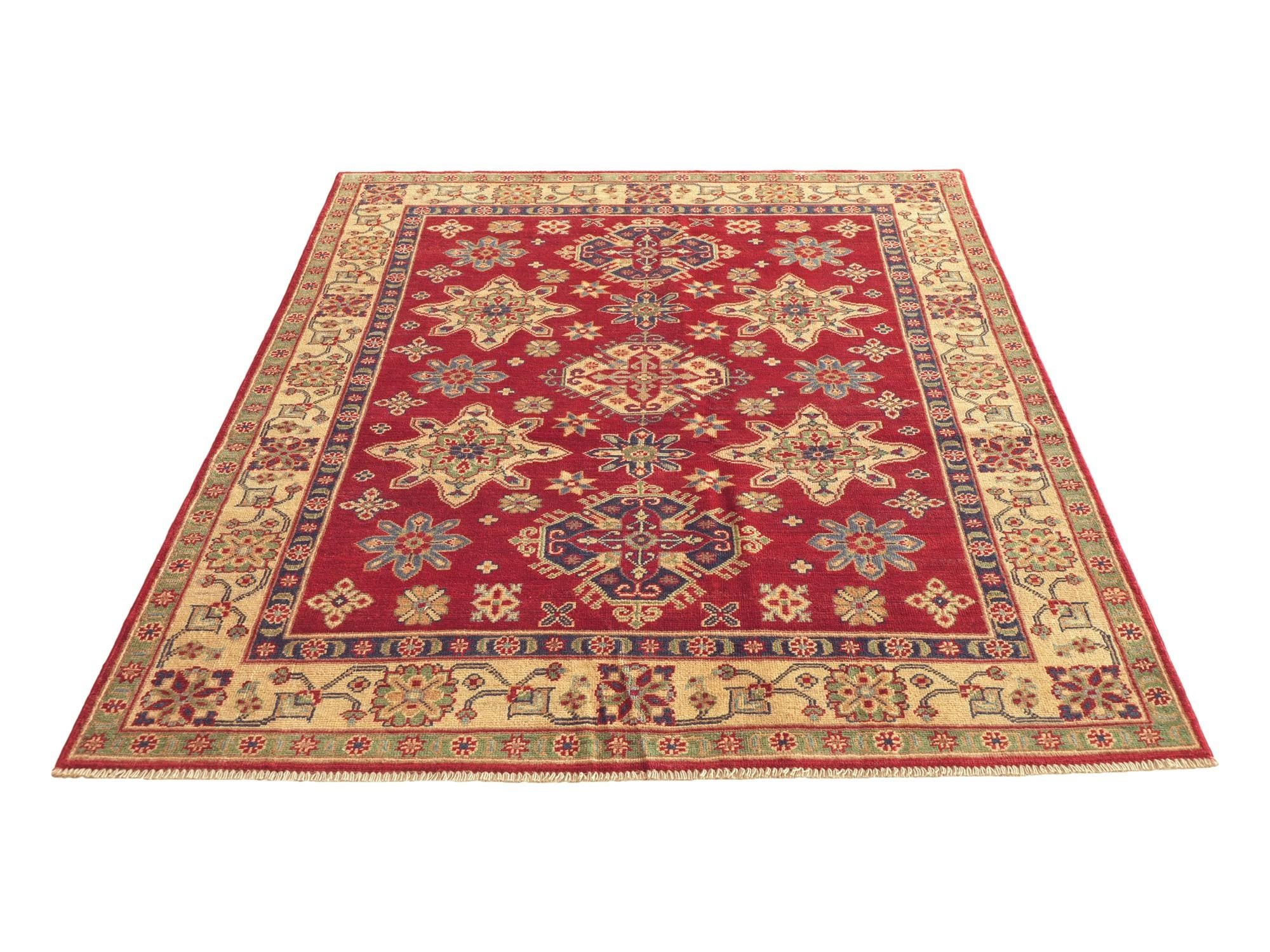 150cm x 215cm Hand Knotted Kazak Rug