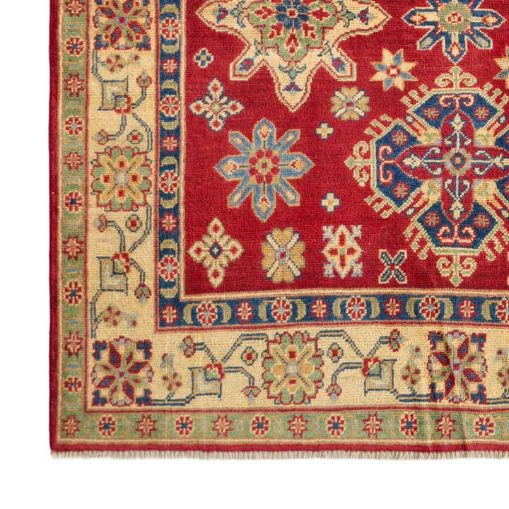 4' 11 x 7' Hand Knotted Kazak Rug
