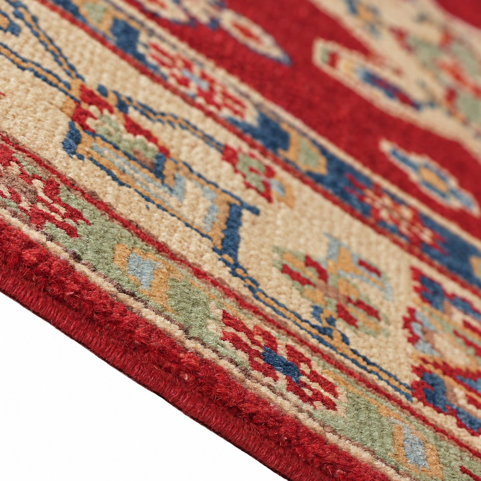 150cm x 215cm Hand Knotted Kazak Rug
