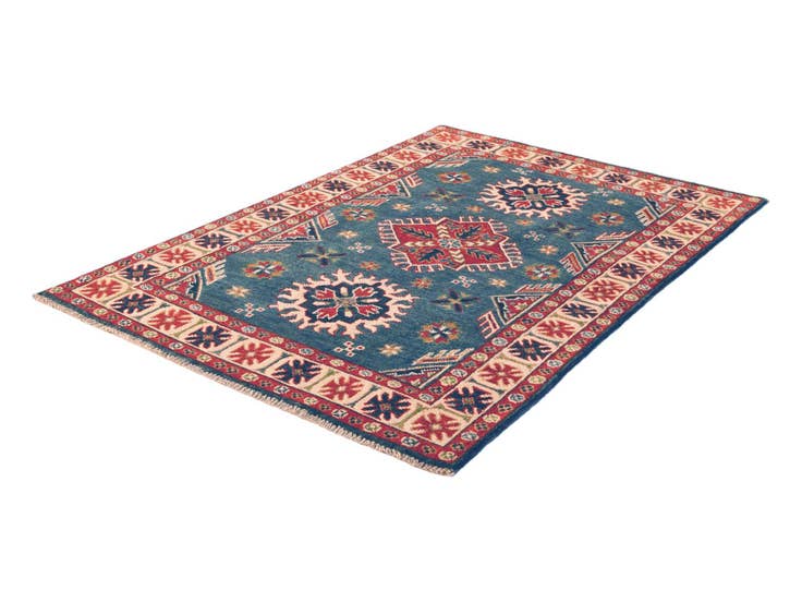 Detail image of 3' 5 x 4' 10 Hand Knotted Kazak Rug