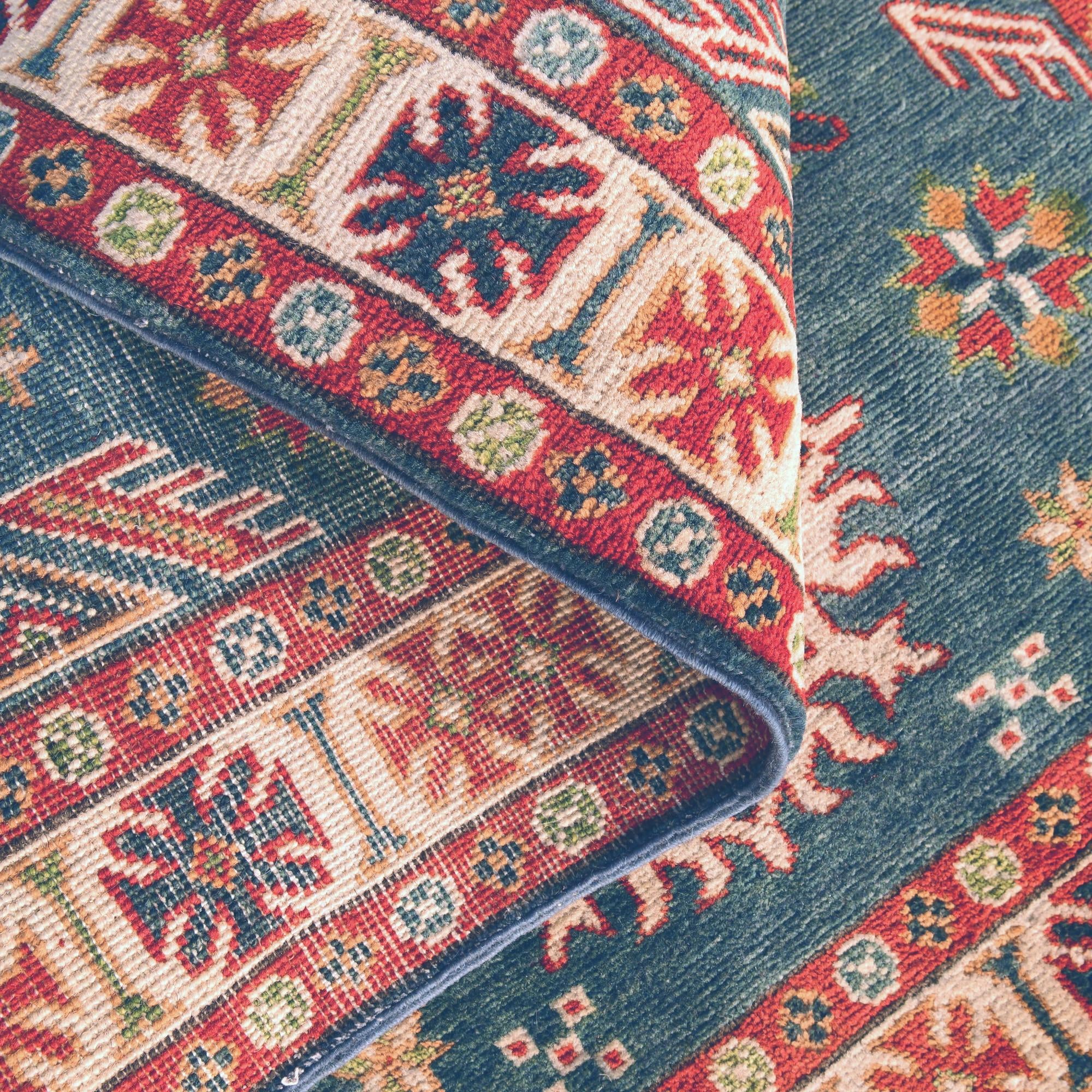 3' 5 x 4' 10 Hand Knotted Kazak Rug
