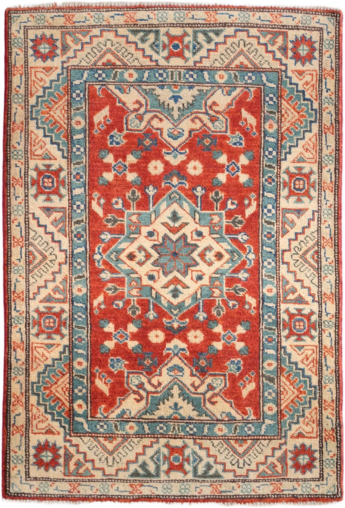 2' 9 x 4' 1 Hand Knotted Kazak Rug