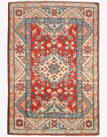 2' 9 x 4' 1 Hand Knotted Kazak Rug
