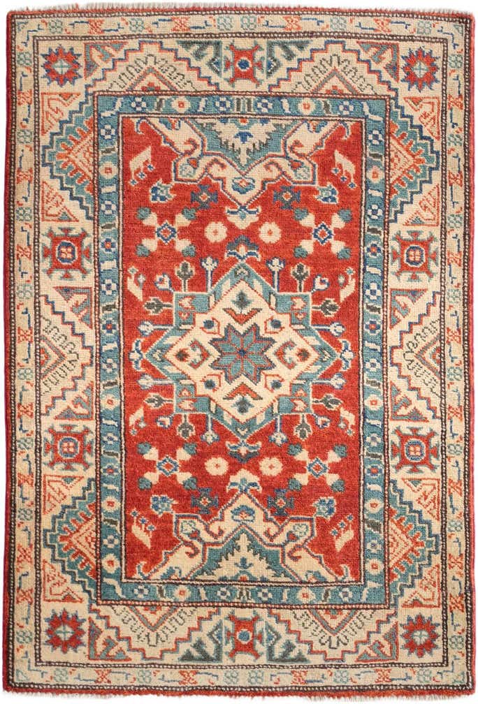 2' 9 x 4' 1 Hand Knotted Kazak Rug