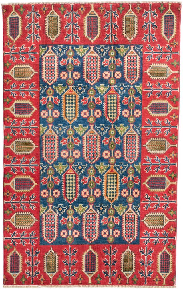 3' 11 x 6' 2 Hand Knotted Kazak Rug