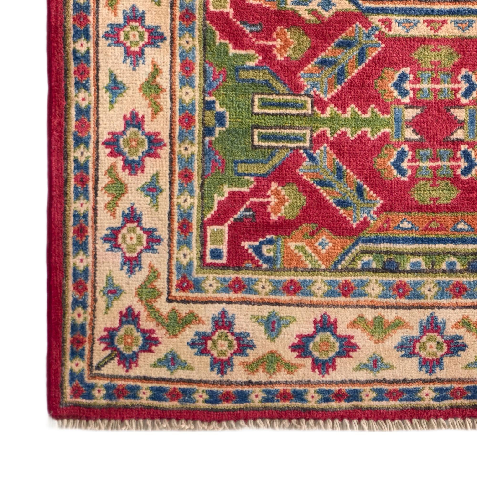 80cm x 120cm Hand Knotted Kazak Rug