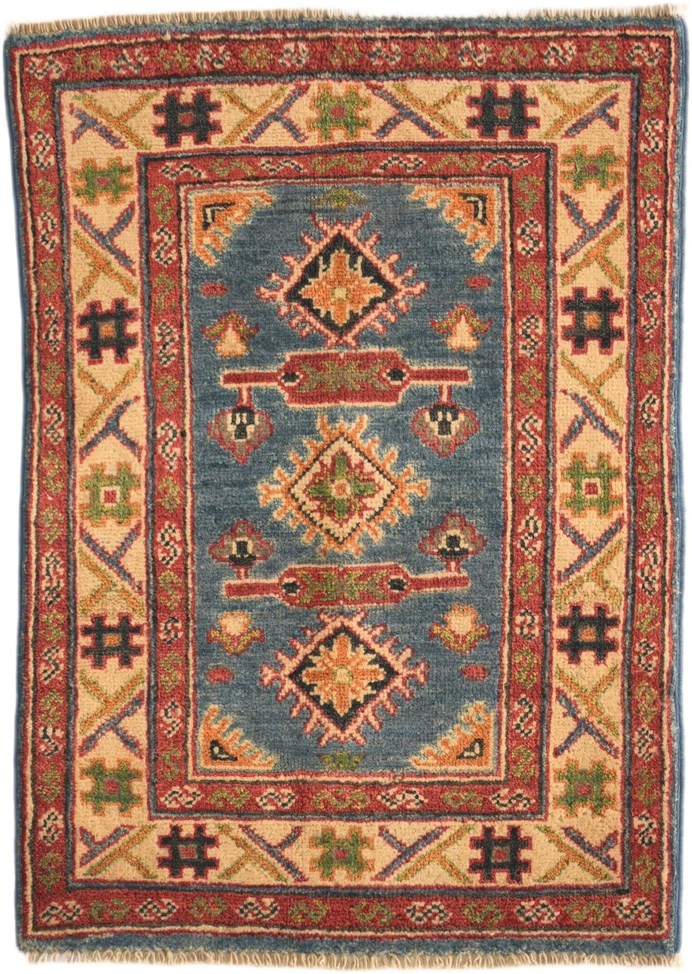 2' x 2' 10 Hand Knotted Kazak Rug