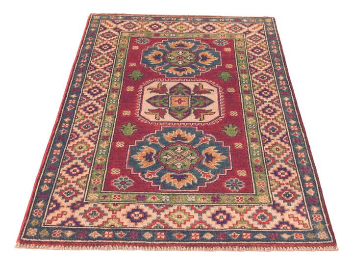 2' 7 x 4' 2 Hand Knotted Kazak Rug