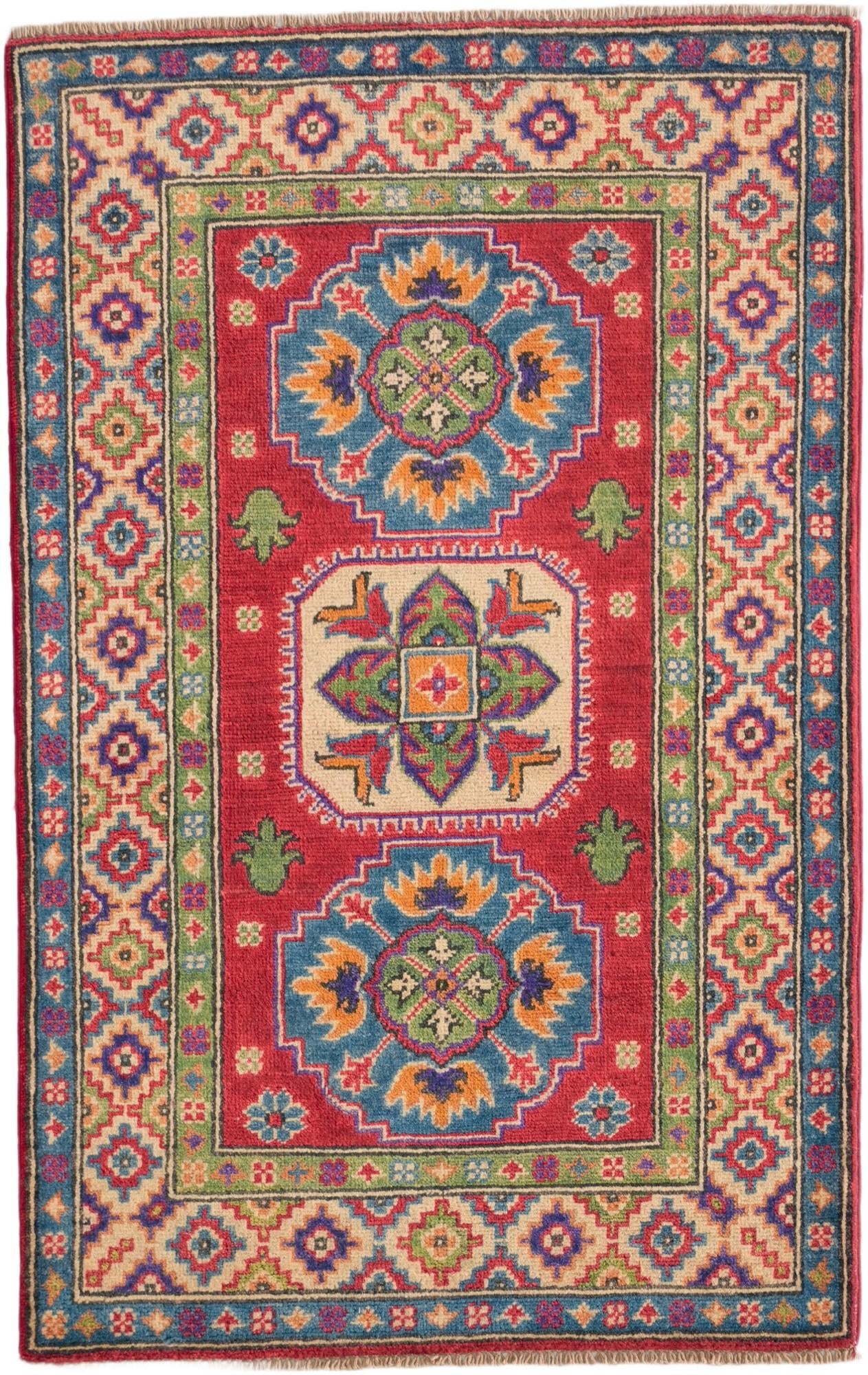 2' 7 x 4' 2 Hand Knotted Kazak Rug