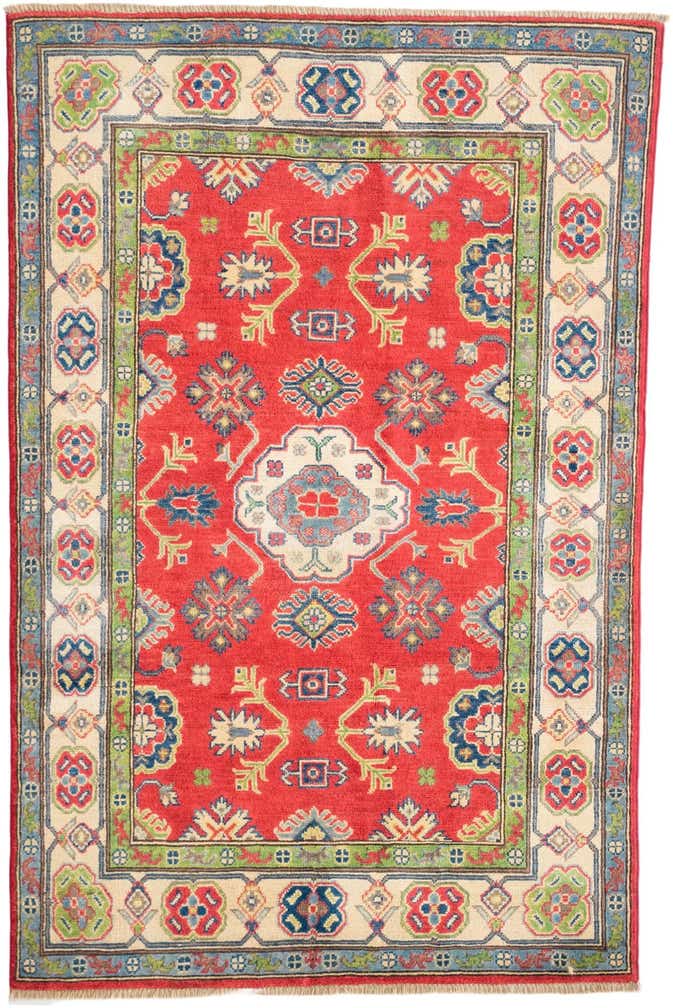 3' 11 x 5' 11 Hand Knotted Kazak Rug