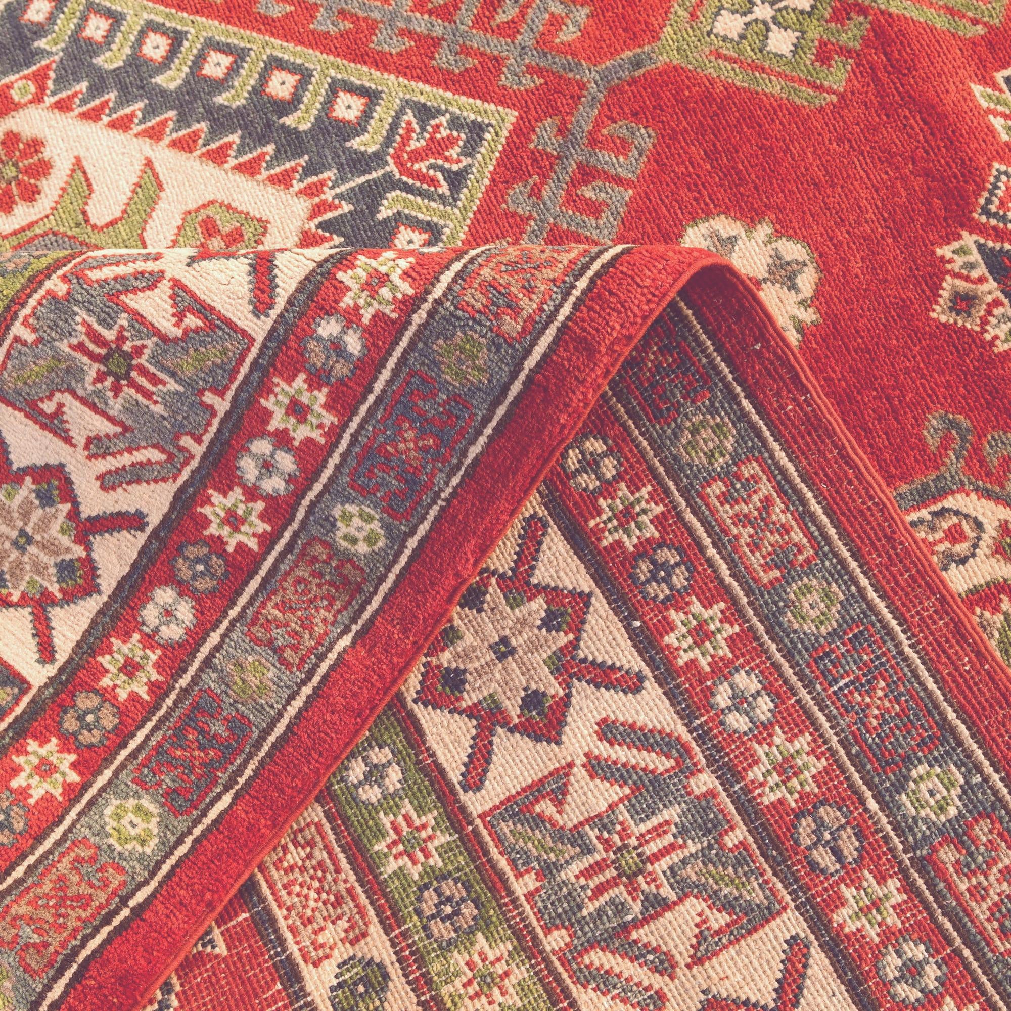6' 8 x 9' 3 Hand Knotted Kazak Rug