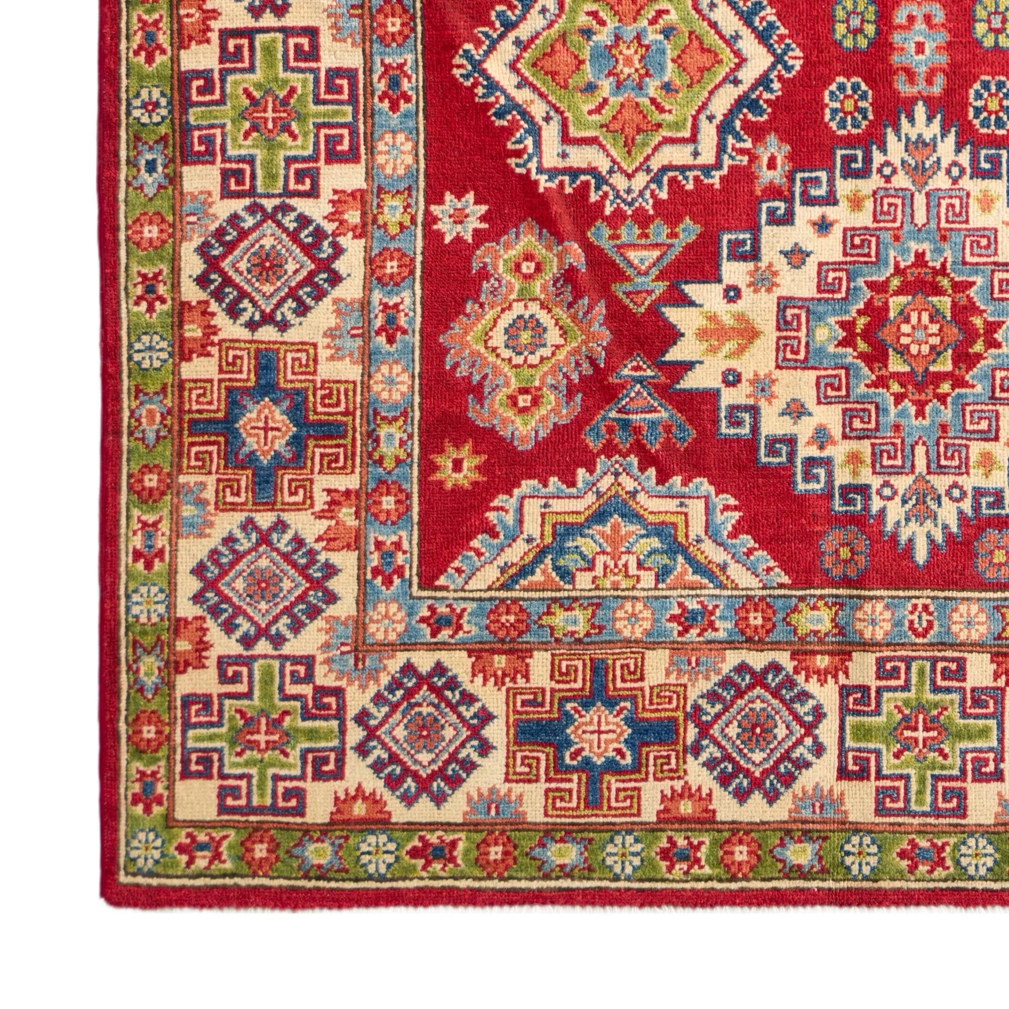Detail image 7 of 12: 5' 1 x 7' Hand Knotted Kazak Rug