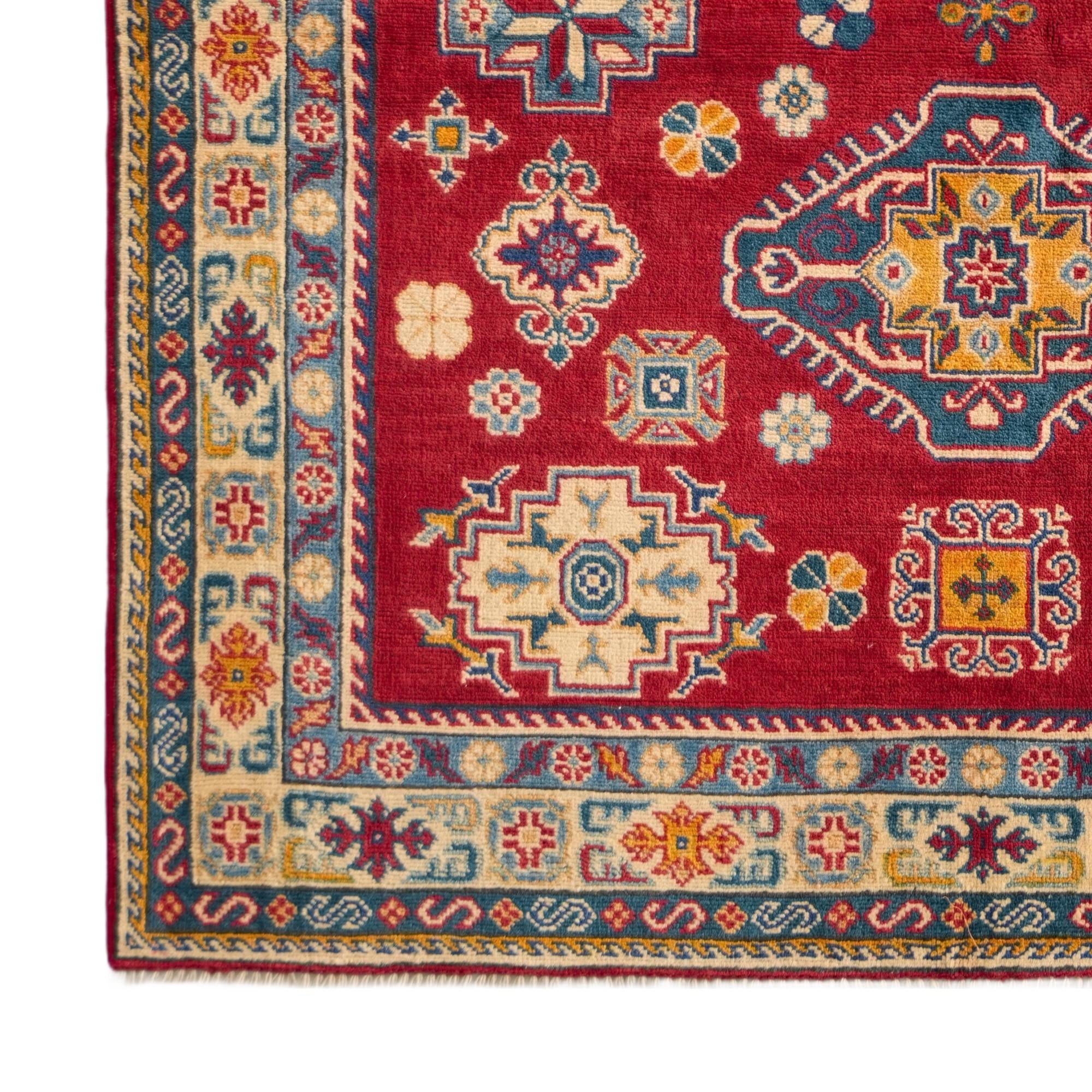 Detail image 7 of 10: 4' 11 x 6' 11 Hand Knotted Kazak Rug