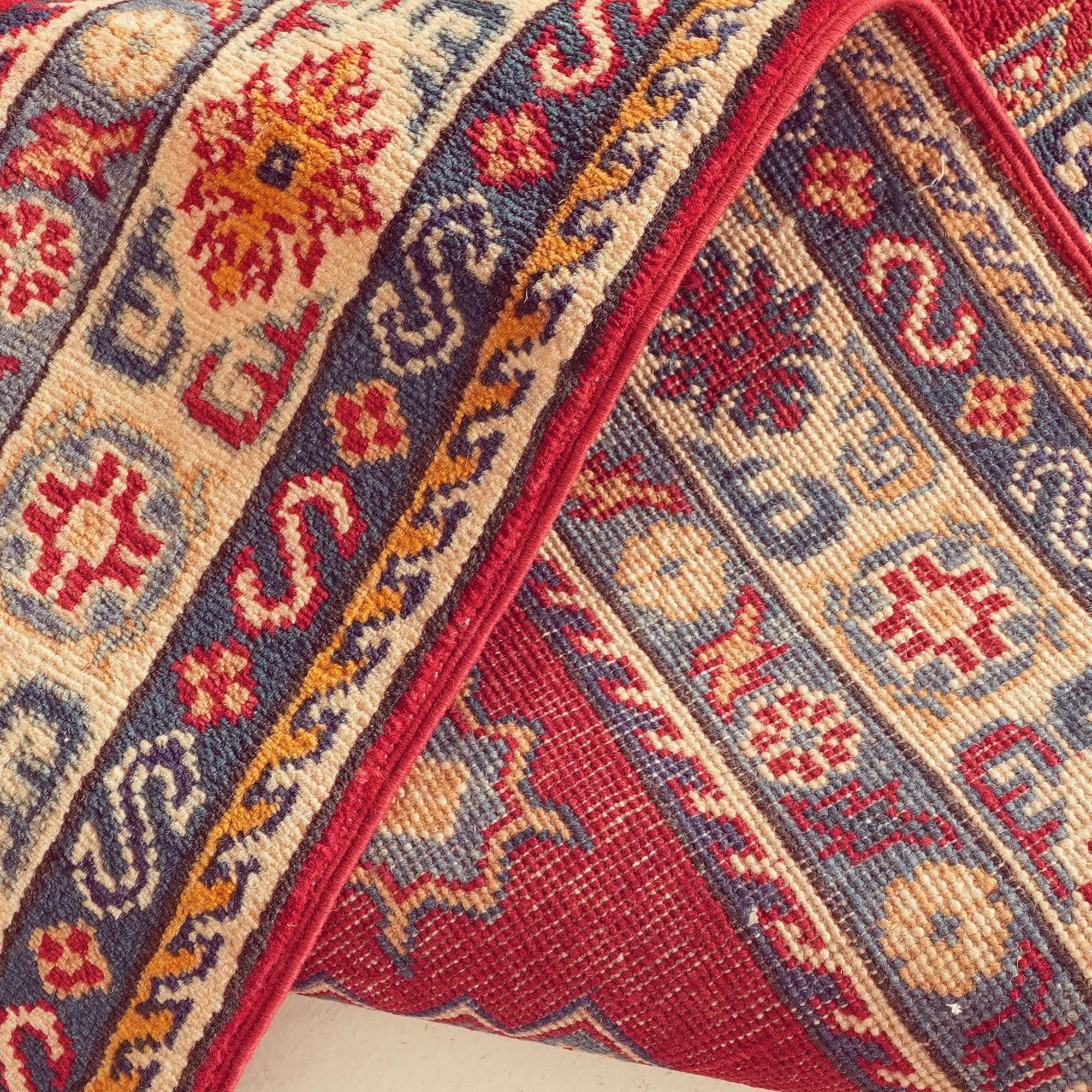 Detail image 8 of 10: 4' 11 x 6' 11 Hand Knotted Kazak Rug