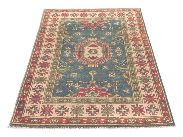 Detail image of 2' 9 x 4' 2 Hand Knotted Kazak Rug