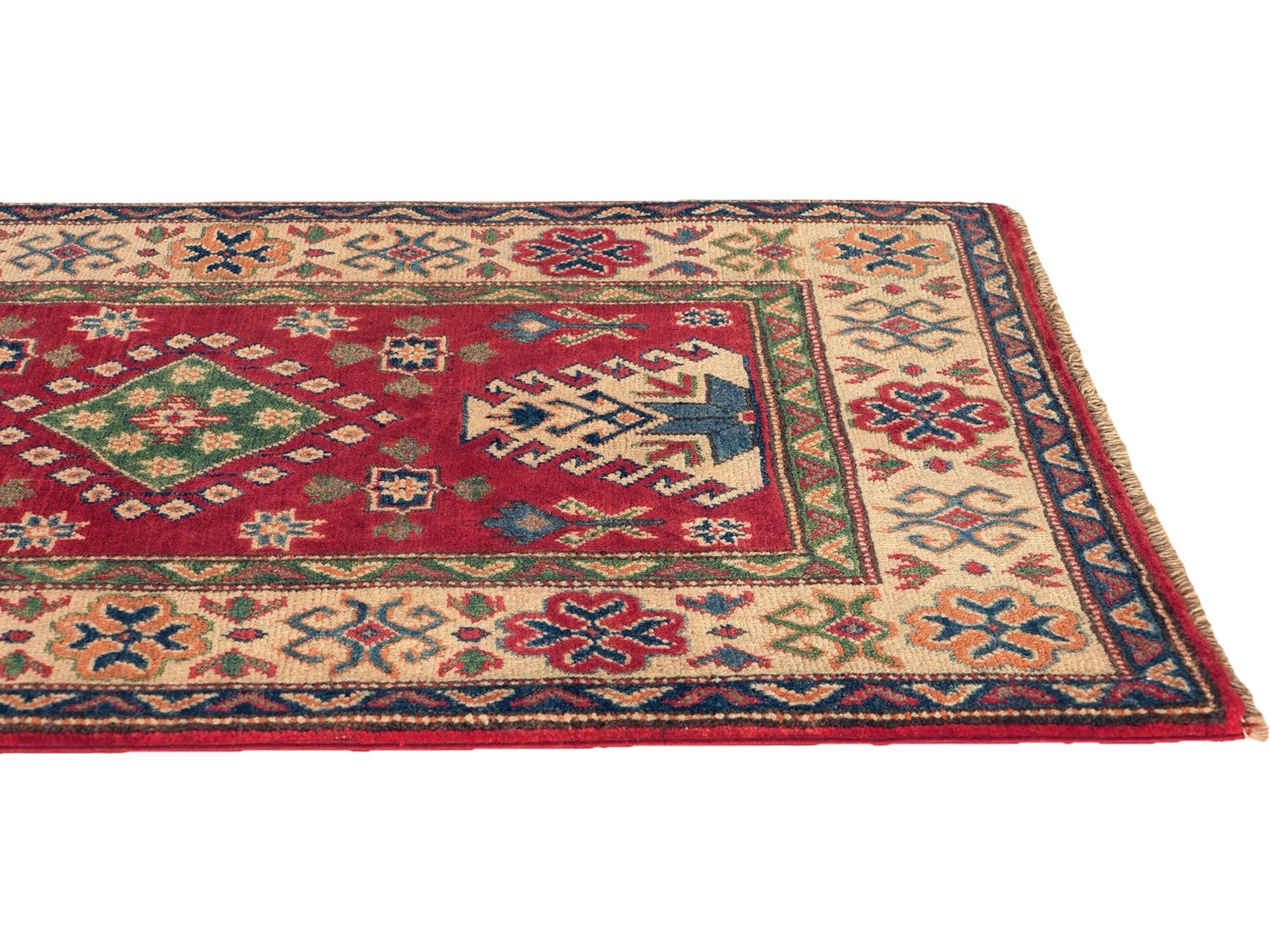 85cm x 130cm Hand Knotted Kazak Rug