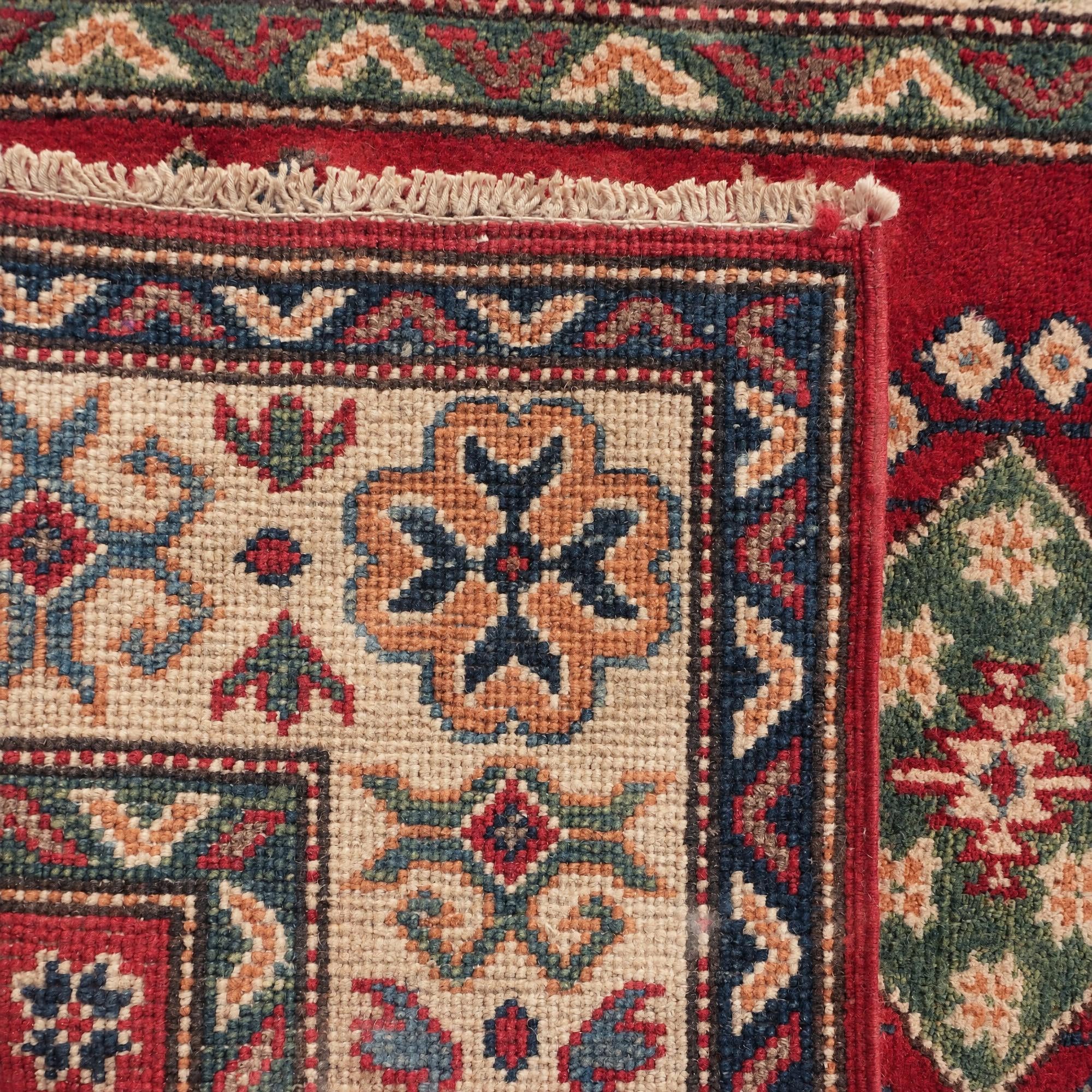 85cm x 130cm Hand Knotted Kazak Rug