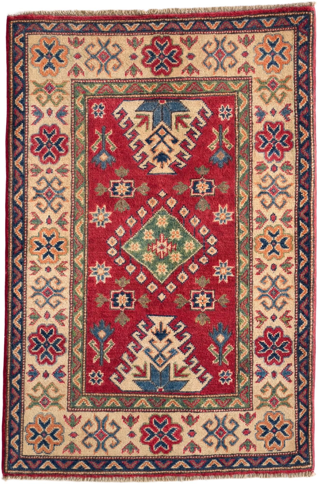 85cm x 130cm Hand Knotted Kazak Rug